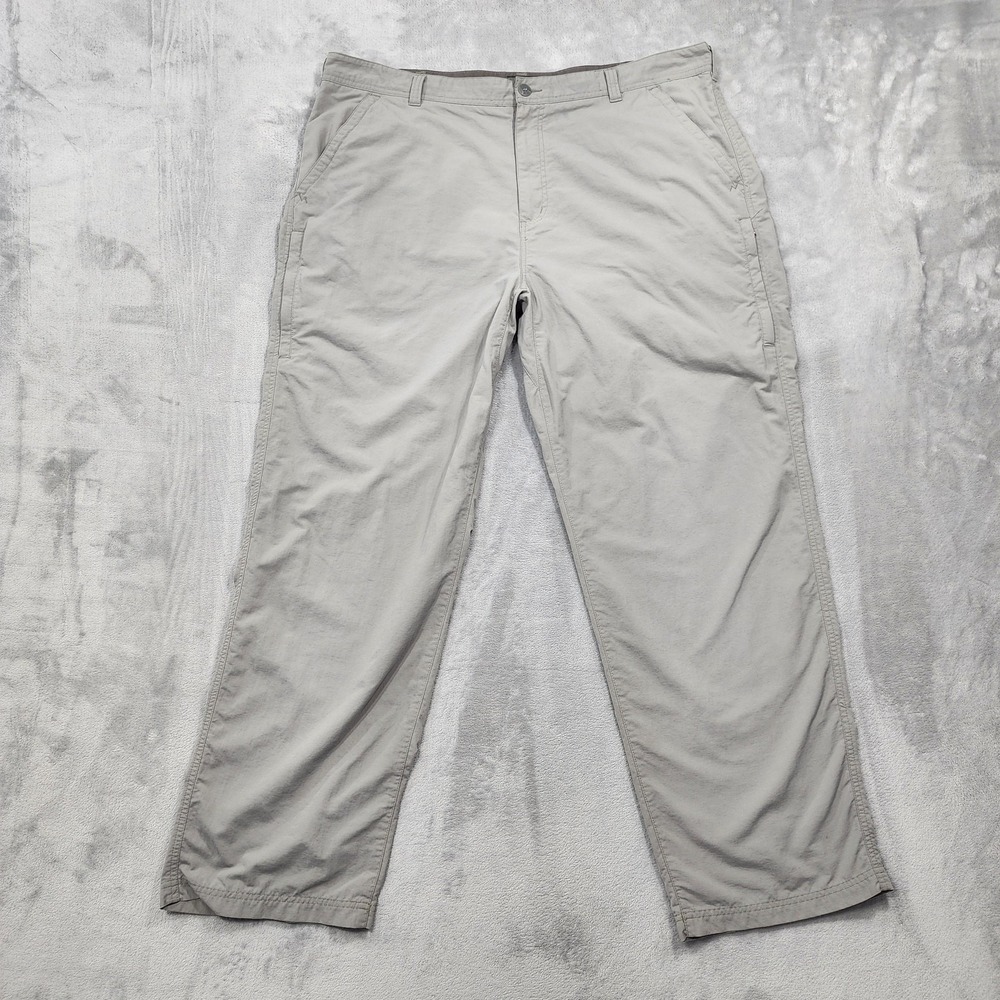 REI Pants Mens 42x32 Gray Nylon Lightweight UPF 50 Hiking Outdoor Travel Trail